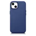 iCarer Case Leather cover for iPhone 14 Plus genuine leather case blue (compatible with MagSafe) — Photo 12