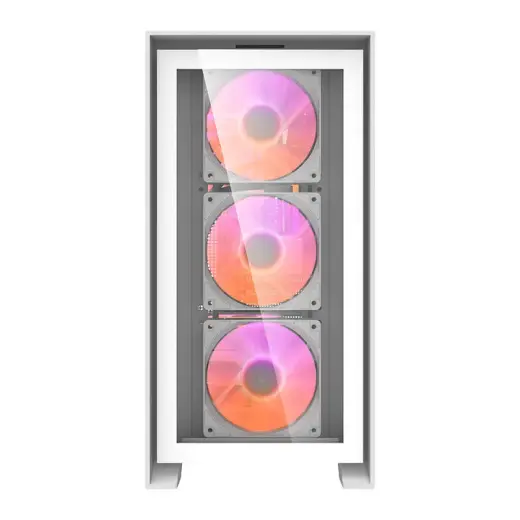 Computer case Darkflash DRX70 GLASS + 4 RGB fans (white) Фото num