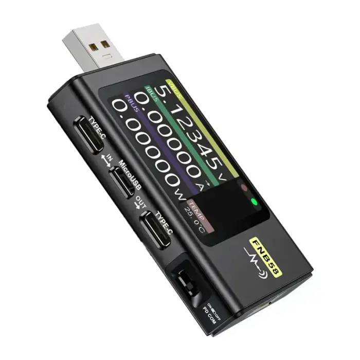 FNIRSI FNB58 USB Port Tester, Black