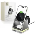 TECH-PROTECT QI15W-A43 3IN1 MAGNETIC MAGSAFE WIRELESS CHARGER BLACK Foto 1