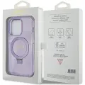 Guess Ring Stand Script Glitter MagSafe case for iPhone 15 Pro - purple — Foto 8