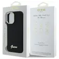 Guess GUHCP16SSMBSLK iPhone 16 6.1" black hardcase Silicone Script Metal Logo & Frame Foto 8