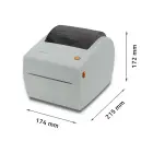 Qoltec Label printer LTP-0243 | thermal | High Speed | 203 dpi | USB | LAN Foto 8
