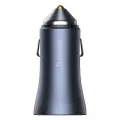 Baseus Golden Contactor Pro car charger, 2x USB, 40W (gray) Photo