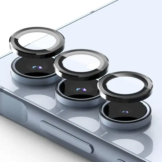RINGKE KAMERAS RĀMJA AIZSARGS GALAXY A35 | A55 5G MELNS Foto 2