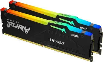Operatīvā atmiņa Kingston Fury Beast RGB 32GB Black Photo