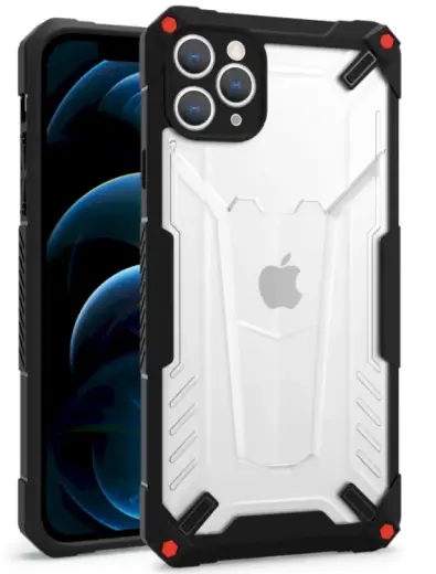 Fusion hybrid protect case silikona aizsargapvalks Apple iPhone 13 Pro Max melns Foto 1