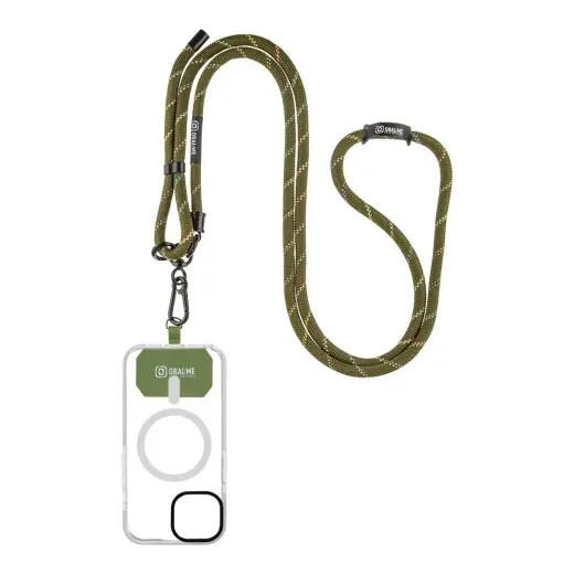 OBAL:ME NeckTag Rope for Mobile Phone Army Green