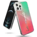 Ringke Fusion Design PC Case with TPU Bumper for iPhone 12 Pro Max pink-green (GNAP0028) Photo