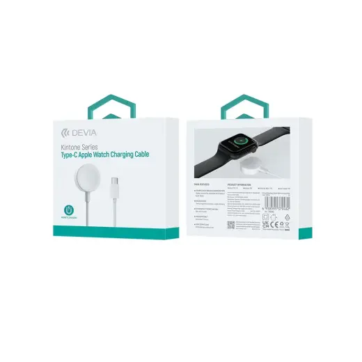 Devia inductive charger Kintone USB-C 1,0 m white for Apple Watch Foto 2