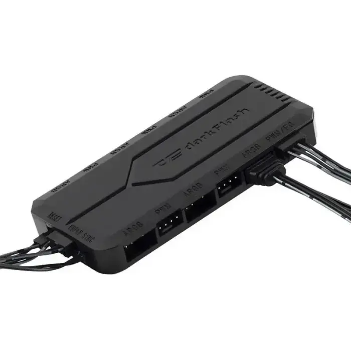 Fan control box for computer Darkflash RC2 RGB PWM + remote controller (black) Foto 3