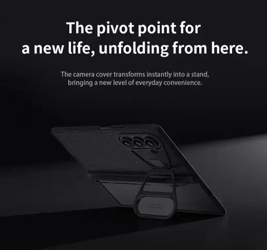 Nillkin CamShield Prop Magnetic Pen Slot Case for Samsung Galaxy Z Fold 7 Black Foto 6