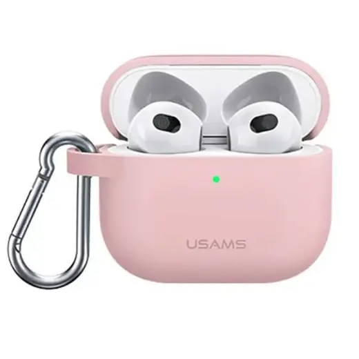 USAMS Etui ochronne do AirPods 3 silicon różowy|pink BH741AP03 (US-BH741) Photo