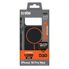 SBS D3O Core phone case with MagSafe support for iPhone 18 Pro Max | iPhone 17 Pro Max black orange — Photo 2