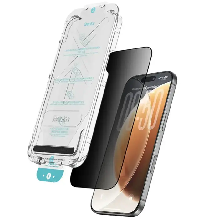 Benks Omni Warrior Anti-Drop tempered glass for phone iPhone 18 Pro (privacy effect)