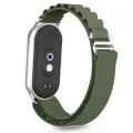 TECH-PROTECT NYLON PRO XIAOMI SMART BAND 8 | 9 | 10 | NFC ARMY GREEN Foto 2