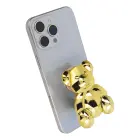 Phone stand BEAR - stick-on - gold Фото num
