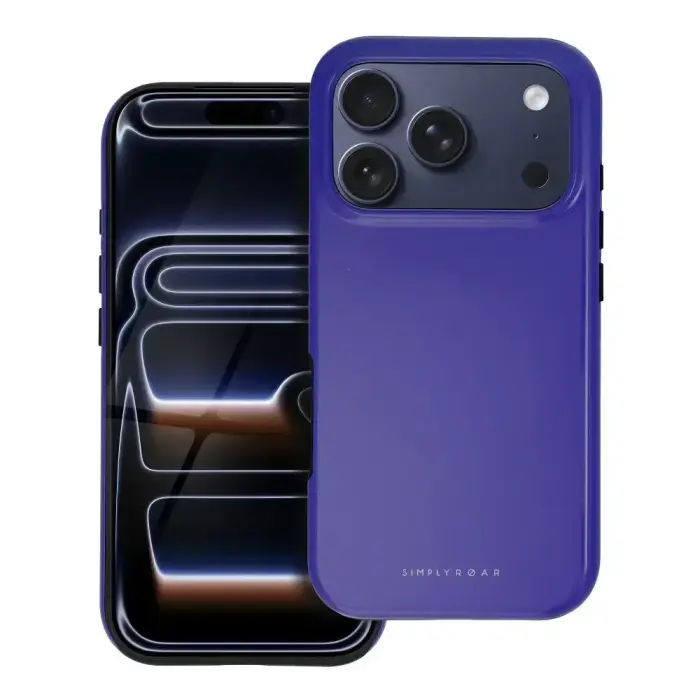 ROAR Rainbow Bumper maciņš ar MagSafe atbalstu telefonam iPhone 15 Pro violets