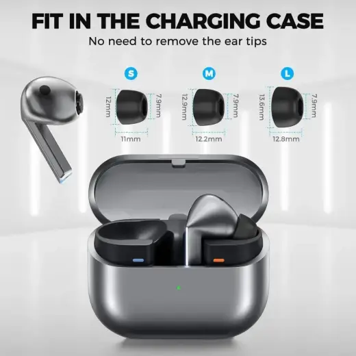 TECH-PROTECT EAR TIPS 3-PACK SAMSUNG GALAXY BUDS 3 PRO GREY Foto 3