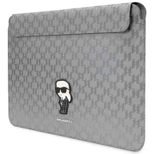 Karl Lagerfeld Sleeve KLCS14SAKHPKG 14" srebrny|silver Saffiano Monogram Ikonik Foto 2