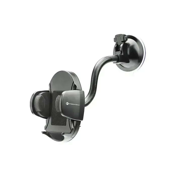 Car phone holder Forcell F-Grip Oval 17 cm windshield / dashboard / air vent black Photo