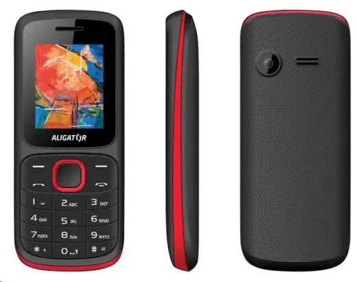 Aligator D210 4.57 cm (1.8") 66 g Black  Red Senior phone 8595181161746 Foto 2