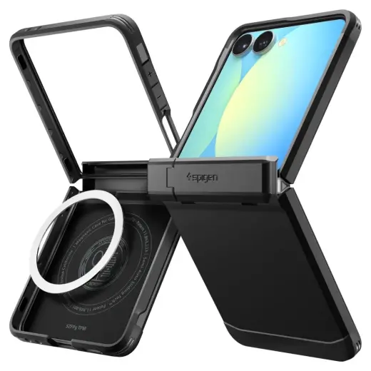 SPIGEN TOUGH ARMOR PRO MAG MAGSAFE GALAXY Z FLIP 7 BLACK Фото num