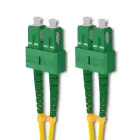 Qoltec Patchcord fiber optic SC/APC - SC/APC | Singlemode | 9/125 | G652D | Duplex | 1.5m — Foto 2