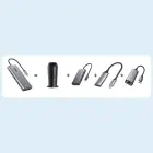 Choetech multifunctional HUB with display 12in1 USB-C to USB-C / USB-A / HDMI / VGA / AUX / SD / TF gray (HUB-M26) Фото num