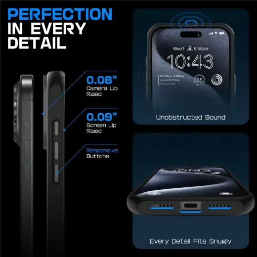 Supcase UB Mag Case with MagSafe for iPhone 16 Pro Max - Black Photo