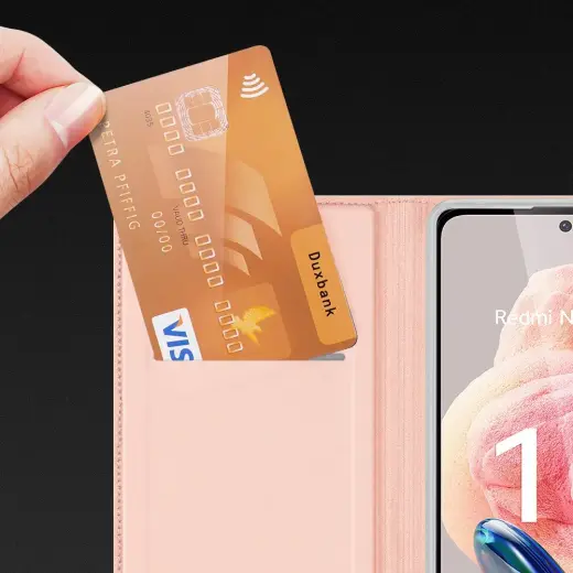Dux Ducis Skin Pro Case for Xiaomi Redmi Note 12 Flip Card Wallet Stand Blue Фото num