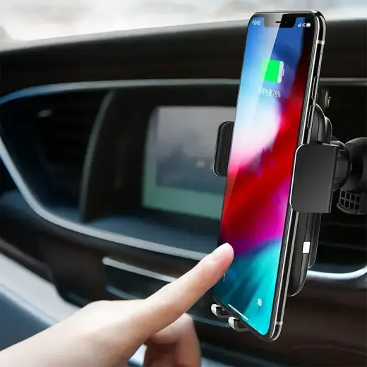 Rock Magnetic gravity car holder EDZ-03 induction to air vent black Photo