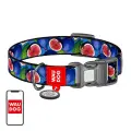 Waudog "Fig" nylon dog collar with QR code, size XL Фото num
