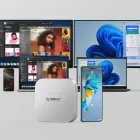 Orico MiniLink 9-in-1 Docking Station with M.2 SSD Hard Drive Bay - Silver Photo