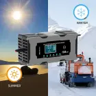 Qoltec Intelligent microprocessor charger 12V 10A | Rectifier with repair function for AGM GEL LiFePO4 battery | LCD Photo