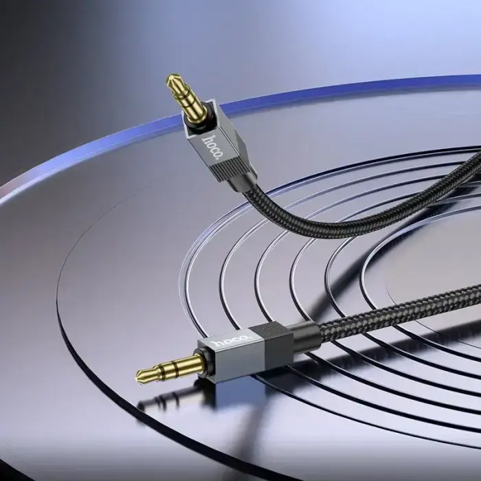 Cable AUX Jack 3,5 mm (male) to Jack 3,5 mm (male) Hoco 1 m UPA32 black Photo