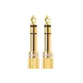 UGREEN 20503 Adapter 6.5 mm jack to 3.5 mm mini jack (golden) Photo