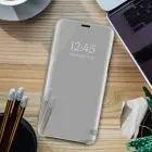 Smart Clear View case for Samsung Galaxy A14 4G / A14 5G silver Фото num