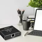 Qoltec Splitter Ethernet mini SWITCH 1x3 RJ45 | 1000Mb/s | USB-C | Aluminium Foto 12