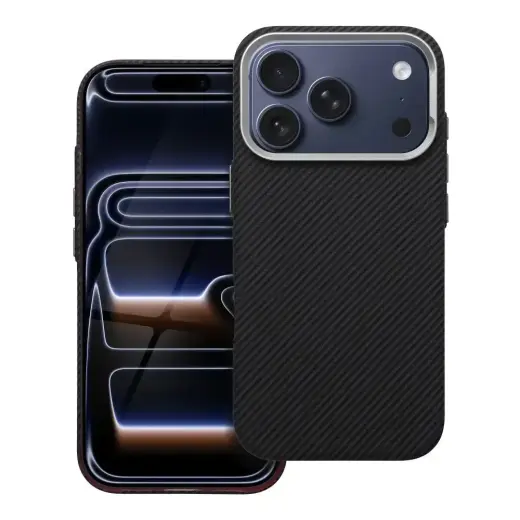 KEVLAR phone case with MagSafe support for iPhone 17 black