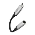 3mk USB-C adapter - 3.5 mm minijack - silver Photo