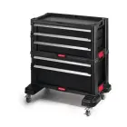 Instrumentu lāde ar 5 atviktnēm uz riteņiem Drawers Tool Chest Set 56,2x28,9x50,2cm Foto 2