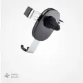 Gravity car smartphone holder with air vent clip Black Photo