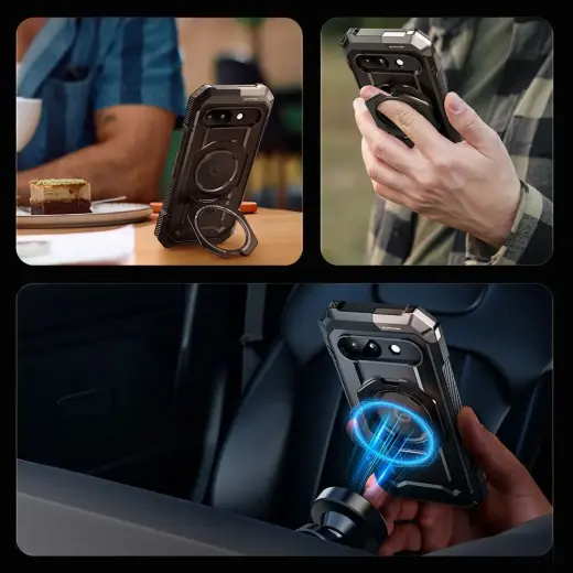 SUPCASE UB Grip Mag Magsafe phone case for Google Pixel 9A black Photo