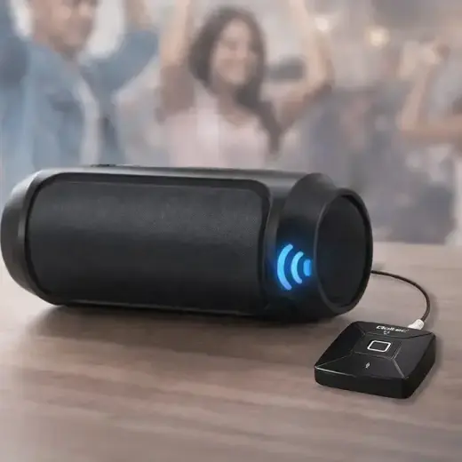 Qoltec Wireless Audio HiFi Home&Car Transmitter Receiver | Bluetooth 6.0 | NFC | 2 x RCA | 1 x 3.5mm MiniJack | Microphone Foto 10