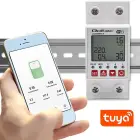 Qoltec Wi-fi DIN rail relay with electricity meter 63A| Timer | Tuya | Wi-Fi | LED Foto 2
