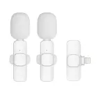Wireless lavalier microphone Lightning double (2 in set) K1 white Photo