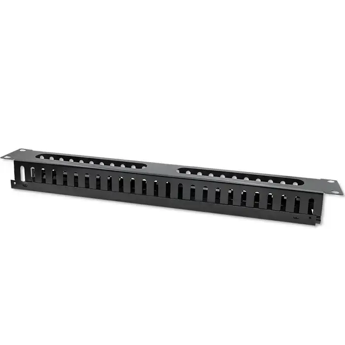 Qoltec Solid Steel Cable Organizer for 19" racks | 24 ports | 1U Foto 9