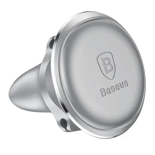 Magnetic Air Vent Car Mount Holder Baseus with cable clip (silver) Photo