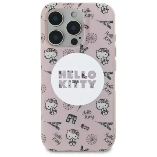 Hello Kitty HKHMP16LHAOPP iPhone 16 Pro 6,3" różowy|pink hardcase IML All Over Paris Magsafe Фото num